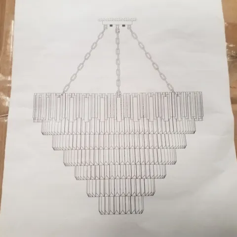 BOXED WISHOMEE CRYSTAL CHANDELIER