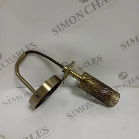 BOXED JOHN LEWIS TULIP ANTIQUE BRASS WALL LIGHT