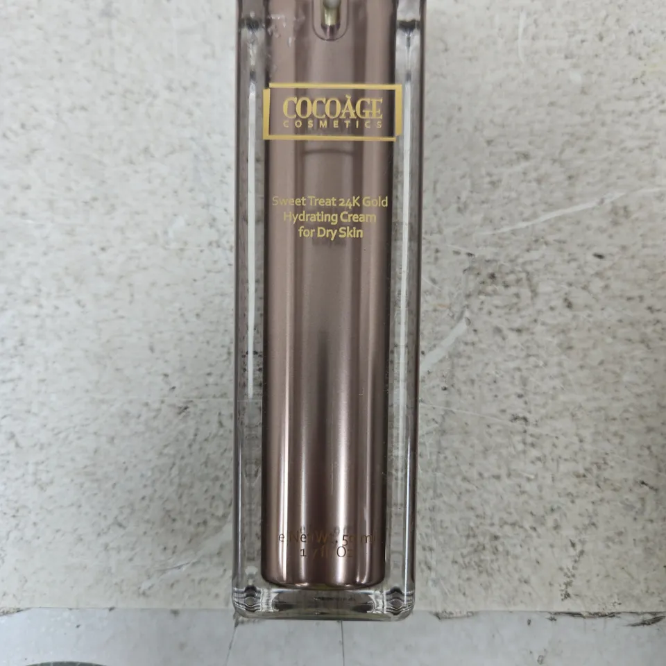 COCOAGE COSMETICS SWEET TREAT 24K GOLD HYDRATING CREAM FOR DRY SKIN – 50 ML
