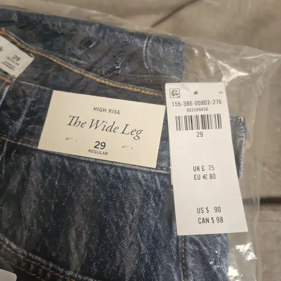 ABERCROMBIE & FITCH THE WIDE LEG JEANS – SIZE 29 REGULAR