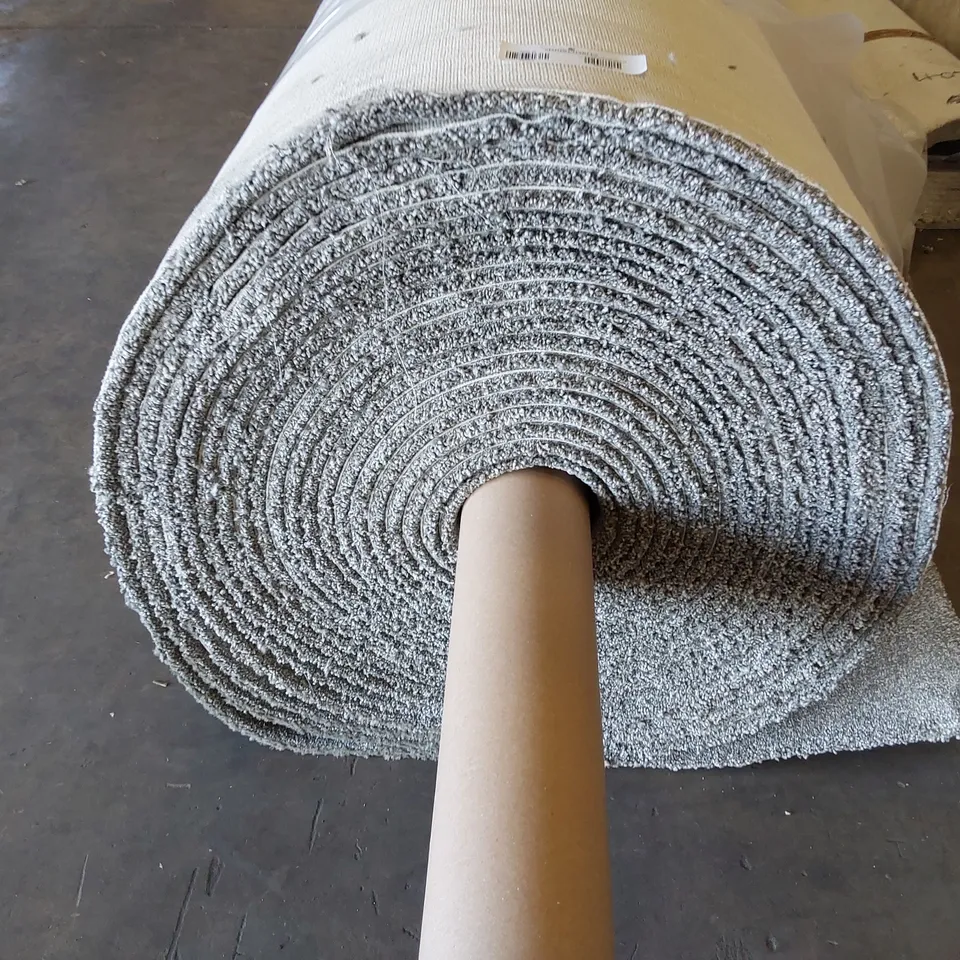 ROLL OF QUALITY ULTIMATE EXPRESSIONS PEWTER CARPET - APPROXIMATELY 26.77M x 5M