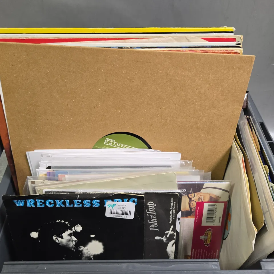 ASSORTMENT OF VINYLS, LPS, AND EPS TO INCLUDE THE POLICE, ATLANTIC, HELLER AND FARLEY PROJECT, ETC