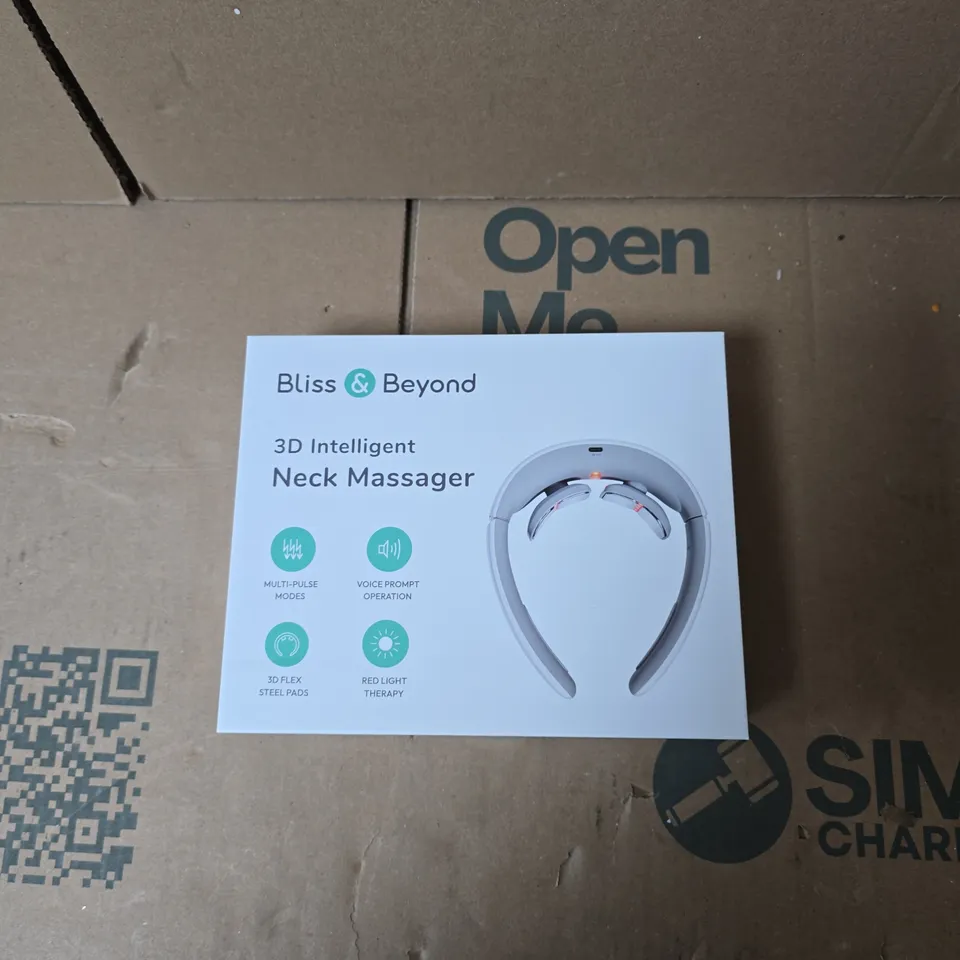 BLISS & BEYOND 3D INTELLIGENT NECK MASSAGER – BOXED