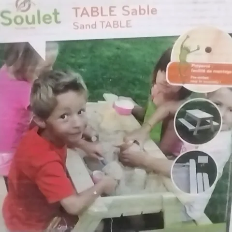 BOXED WOODEN PICNIC BENCH 
