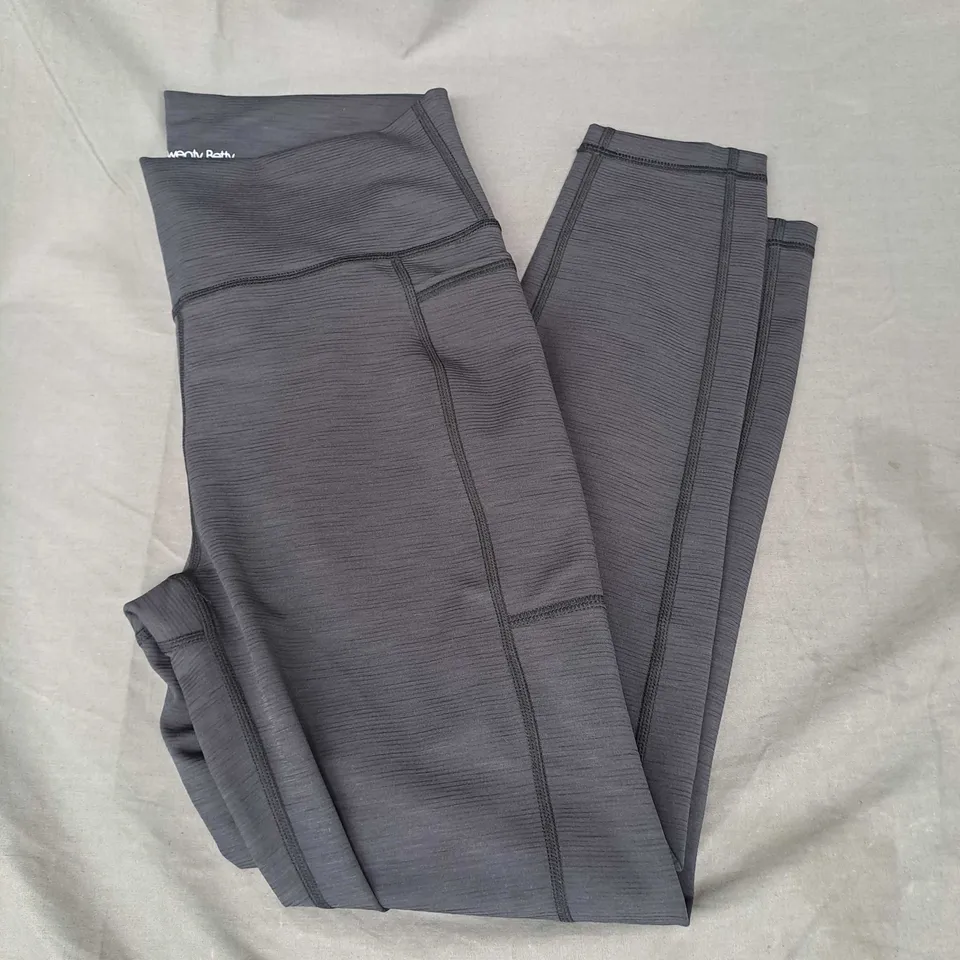 SWEATY BETTY SUPER SCULPT 7/8 WORKOUT LEGGINGS IN BLACK MARL SIZE L