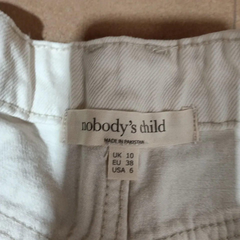 NOBODY'S CHILD PECKHAM BARREL LEG JEANS - UK 10 (EU 38, USA 6)