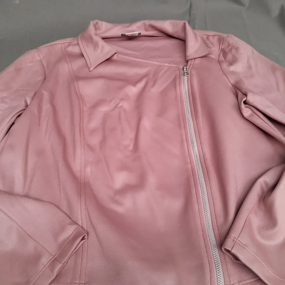 KIM&CO PINK ZIP UP JACKET - XL