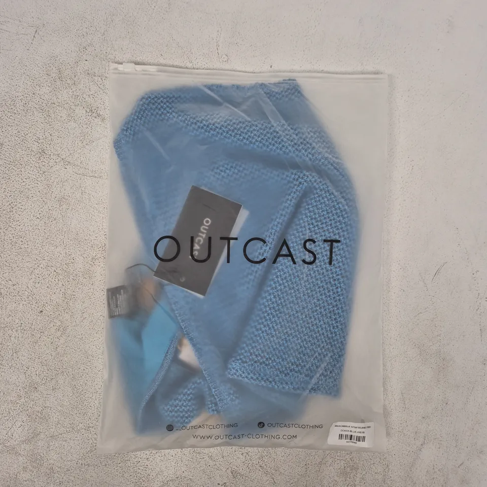 BAGGED OUTCAST PERA MINI DRESS IN BLUE SIZE XXS/XS