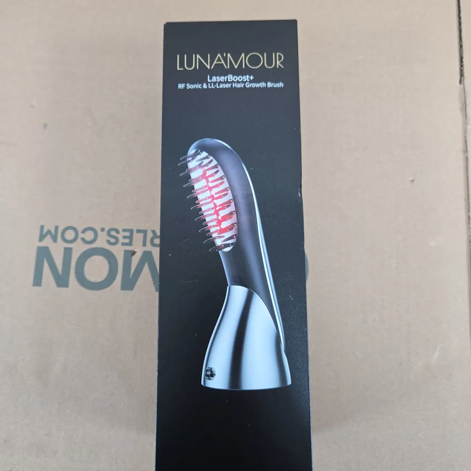 LUNA'MOUR LASERBOOST RF SONIC & LL-LASER HAIR GROWTH BRUSH – BOXED WITH USB CABLE & MANUAL