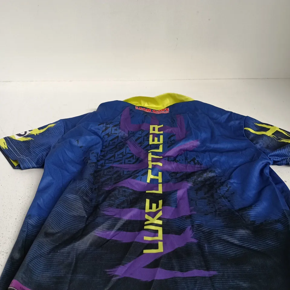 LUKE LITTLER KIDS' JERSEY – BLUE TO PURPLE GRADIENT, UK 9-10 (130 CM)