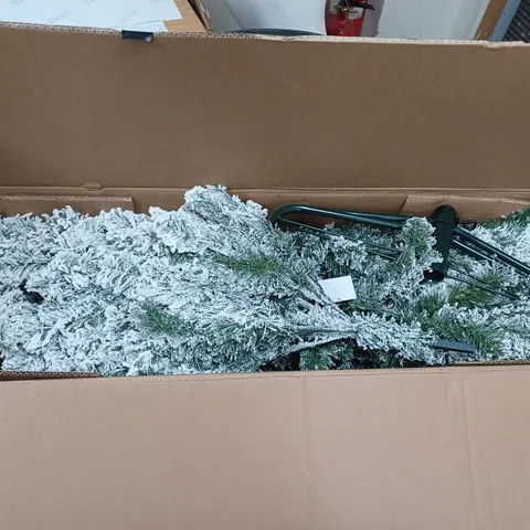 BOXED FLOCKED 6FT EMPEROR TREE - COLLECTION ONLY