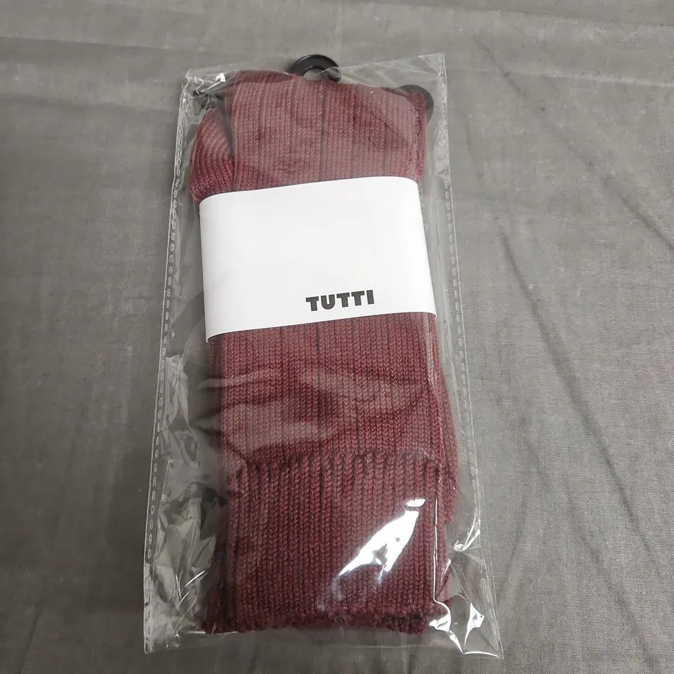 TUTTI BURGUNDY BAMBOO BLEND SOCKS – ONE PAIR