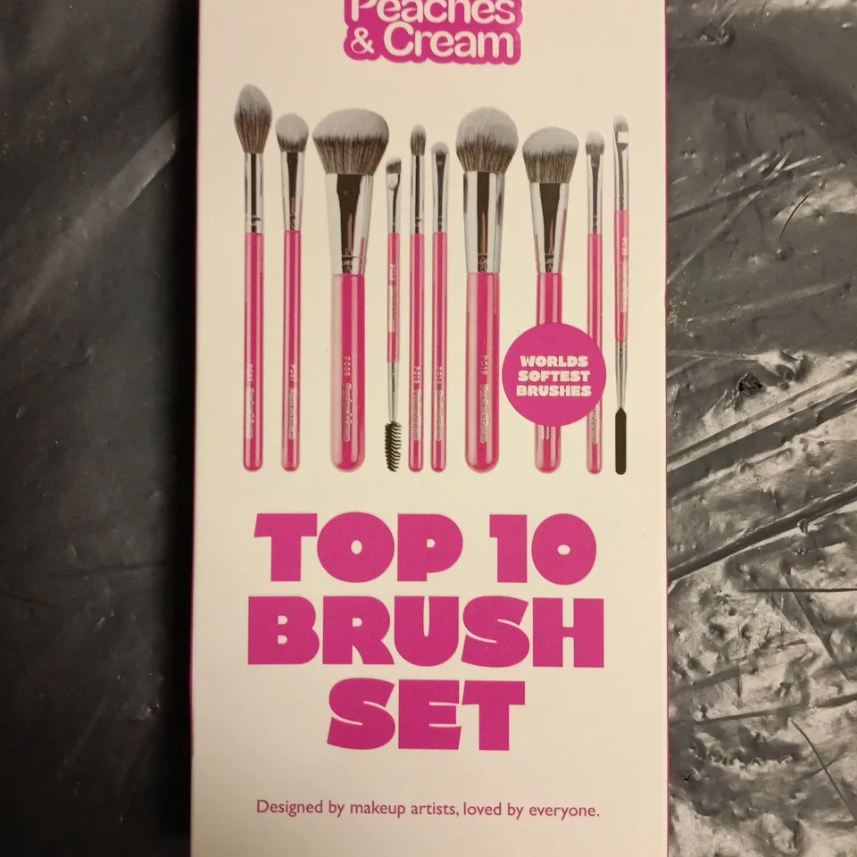 PEACHES & CREAM TOP 10 BRUSH SET 