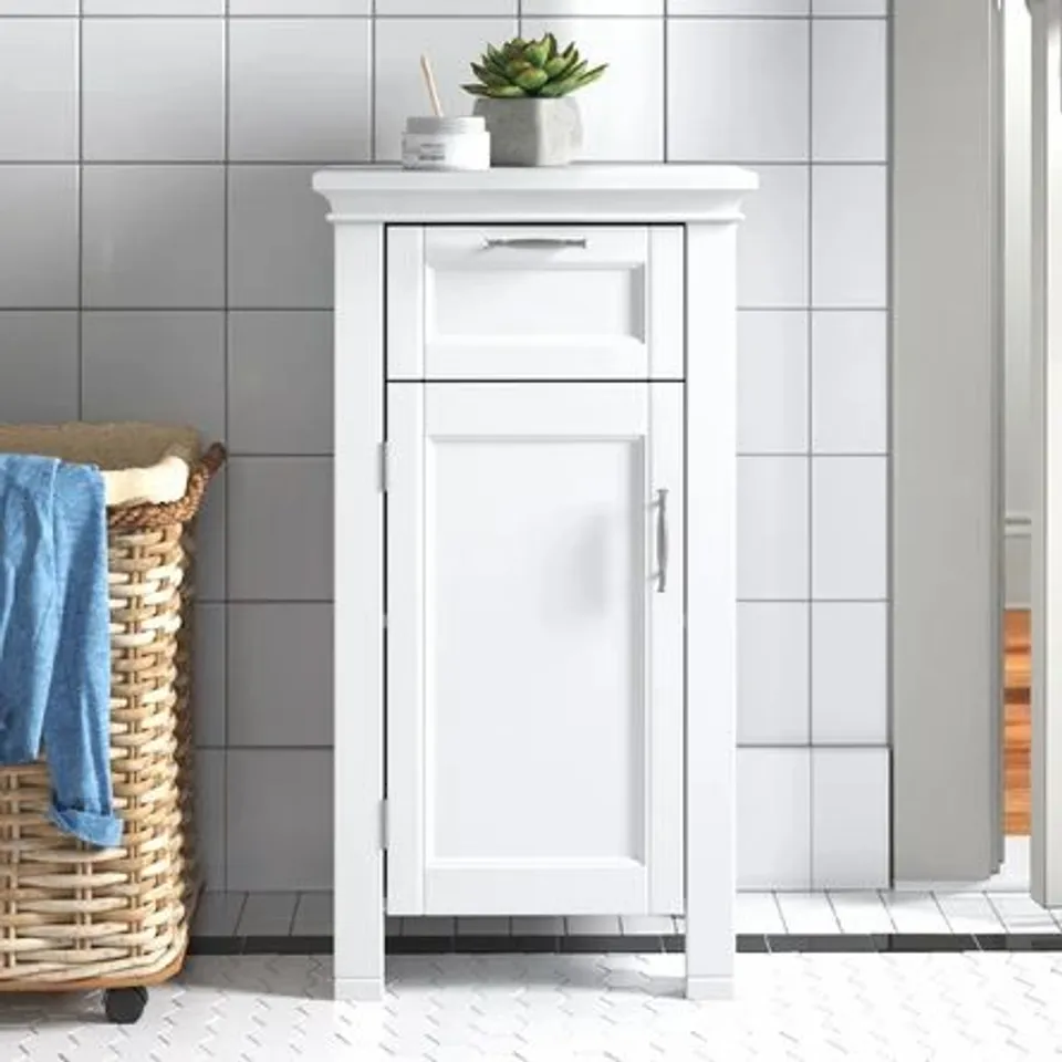 BOXED SOMERSET 1-DOOR FLOOR CABINET WHITE