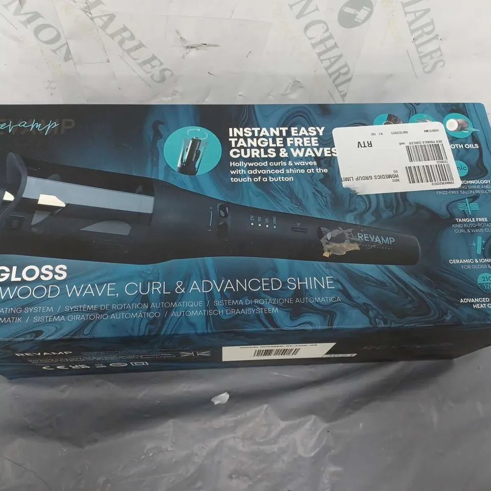 REVAMP PROGLOSS HOLLYWOOD WAVE, CURL AND ADVANCED SHINE AUTOMATIC ROTATING SYSTEM