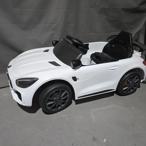 MERCEDES-BENZ AMG RIDE-ON CAR – WHITE CONVERTIBLE FOR CHILDREN