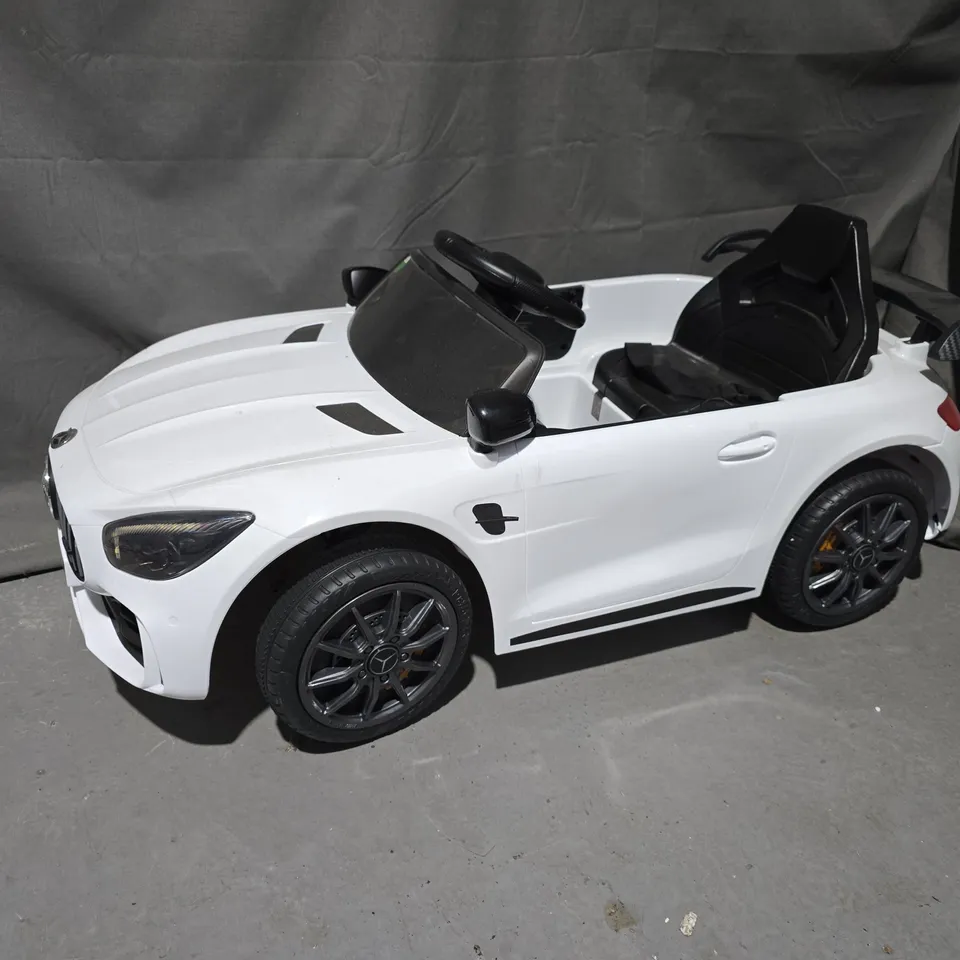 MERCEDES-BENZ AMG RIDE-ON CAR – WHITE CONVERTIBLE FOR CHILDREN