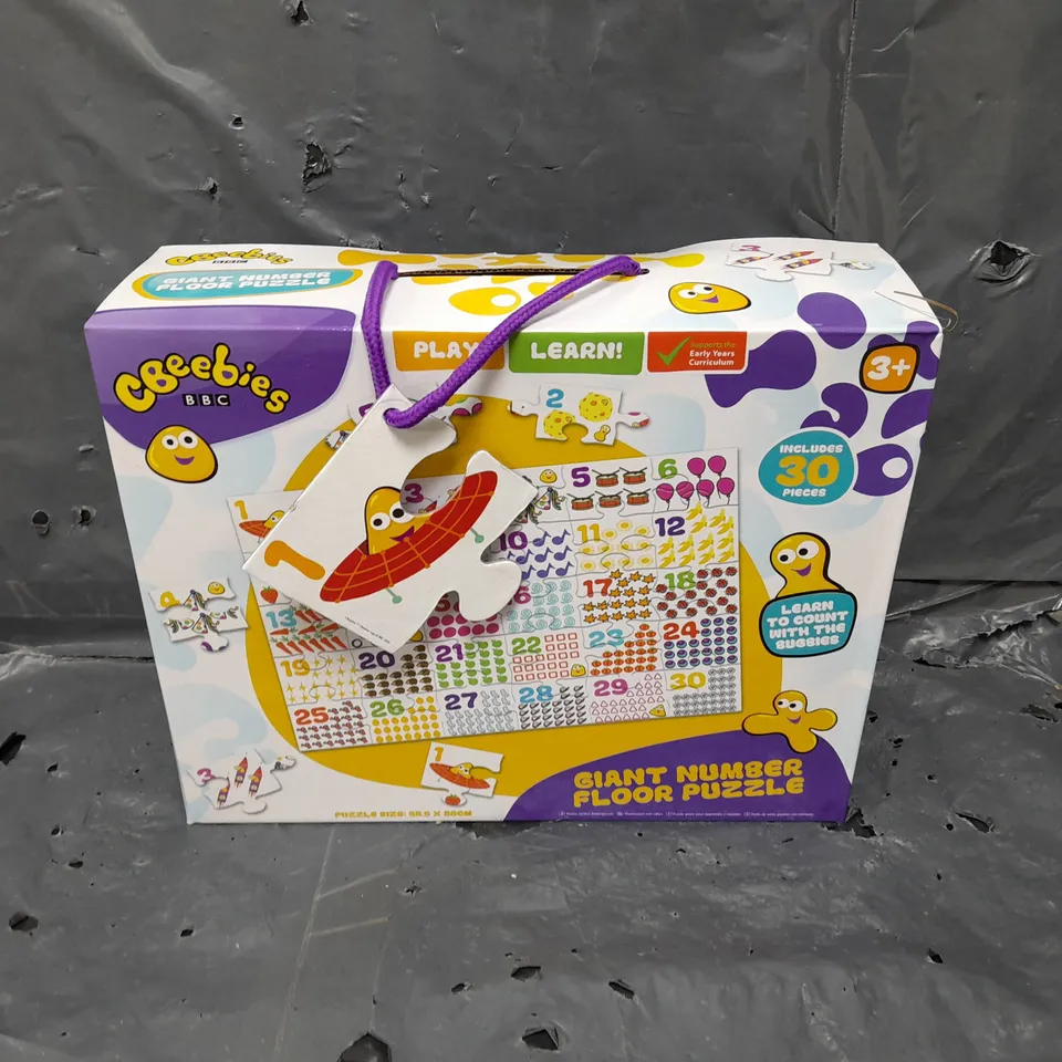 10 BOXED CBEEBIES GIANT NUMBER FLOOR PUZZLE 