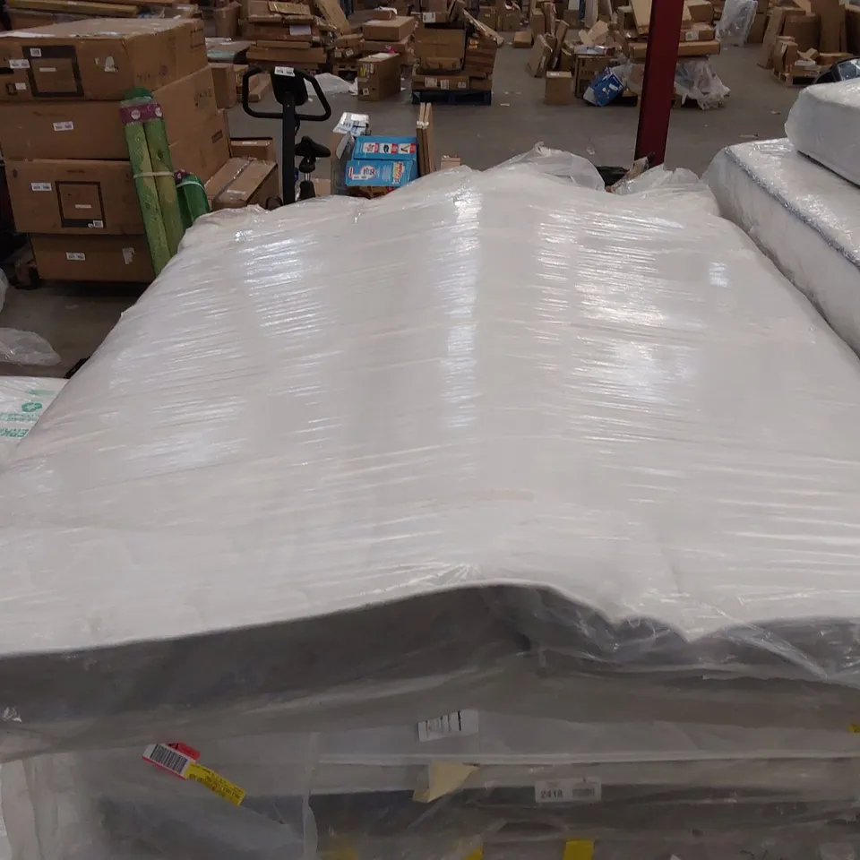 QUALITY BAGGED 6FT SUPERKING HYBRID MEMORY NATURAL OPEN COIL MATTRESS 