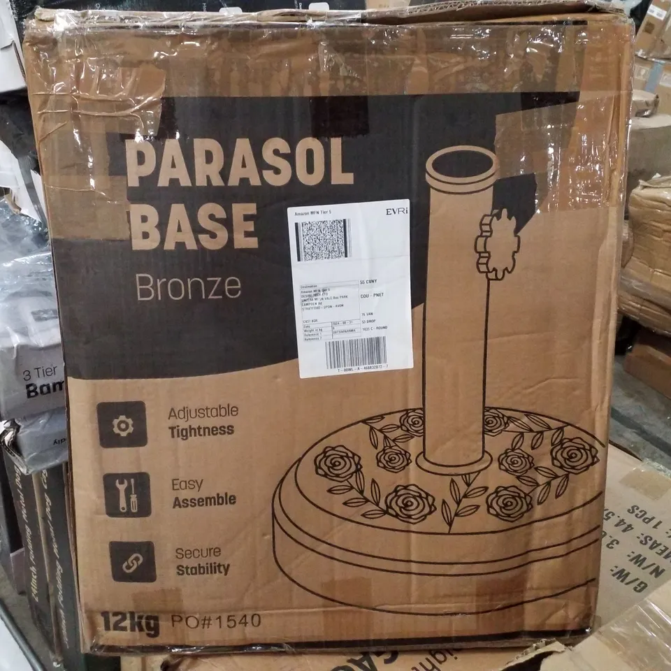 BOXED PARASOL BASE BRONZE