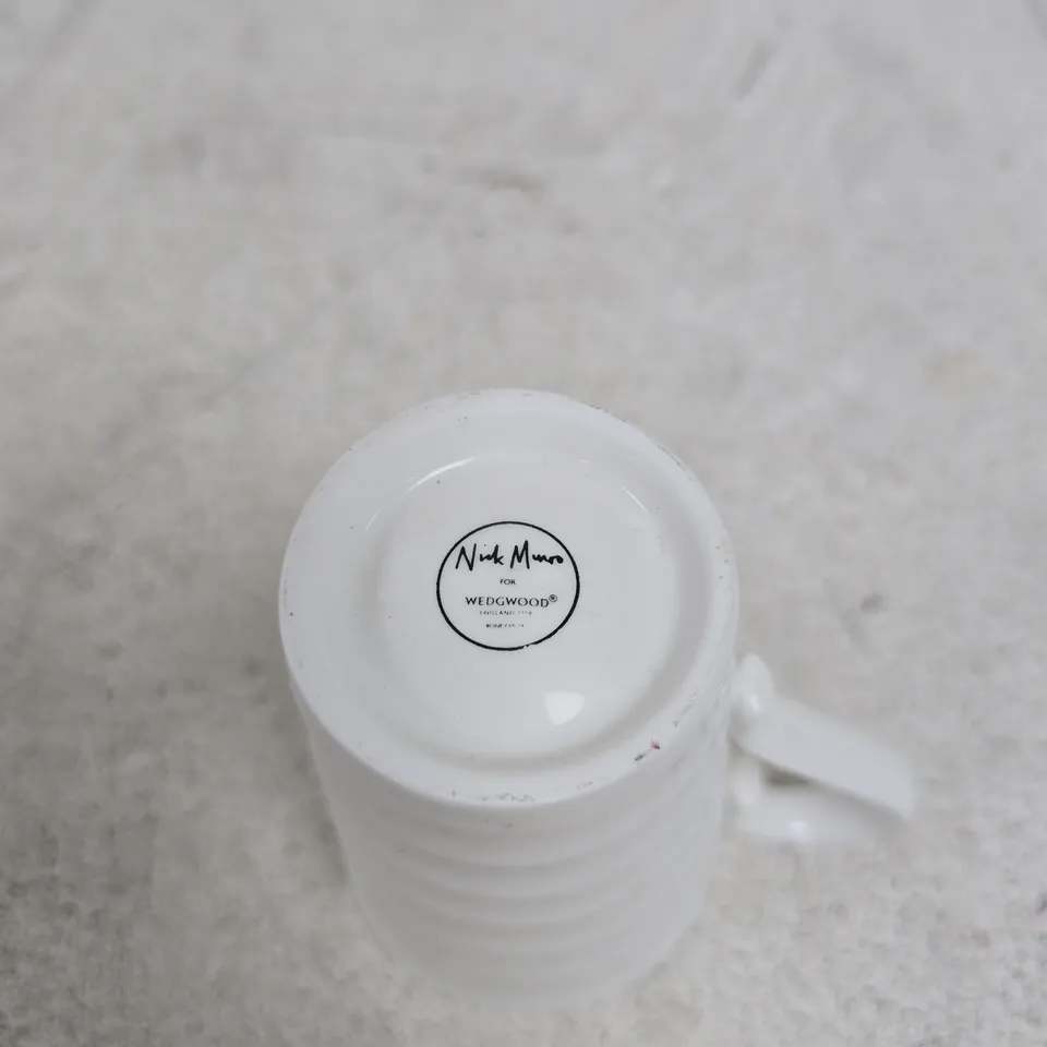 NICK MUNRO FOR WEDGWOOD WHITE SPIRAL CUP