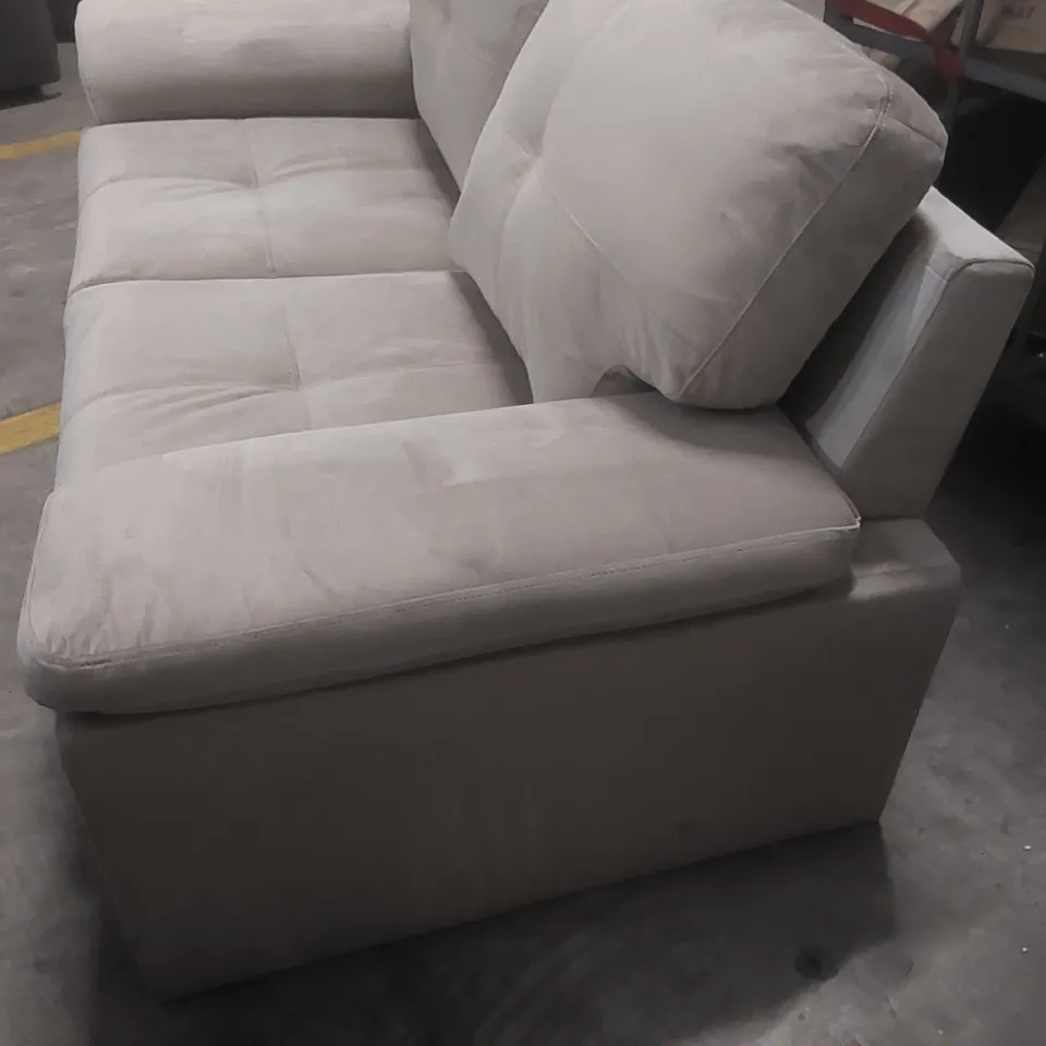 QUALITY DESIGNER 2-SEATER VELVET UPHOLSTERED SOFA