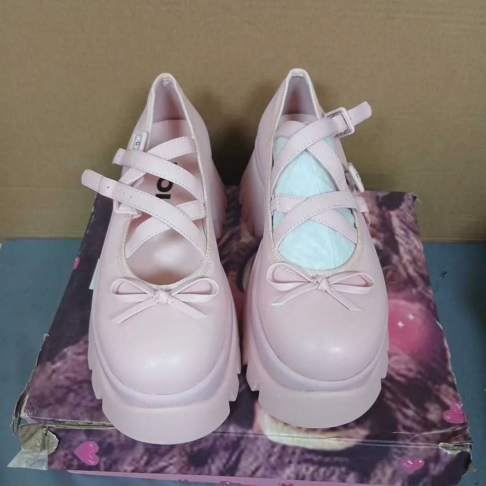 KOI MARGOT MONSTER PLATFORM MARY JANES - PINK, UK5 