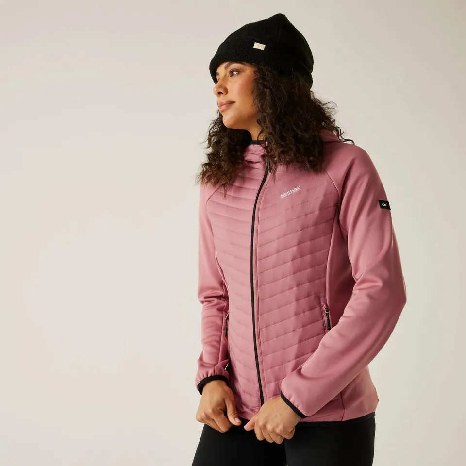 BRAND NEW REGATTA WOMENS ANDRESON HYBRID PADDED JACKET IN DUSTY ROSE SIZE 10