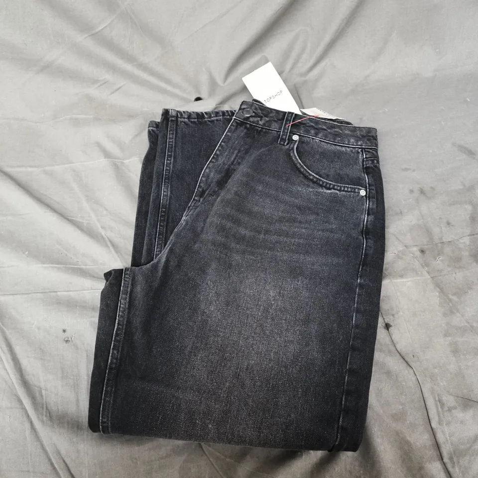 TOPSHOP MOM JEANS – DARK WASH DENIM, WOMEN'S JEANS - W36 L32