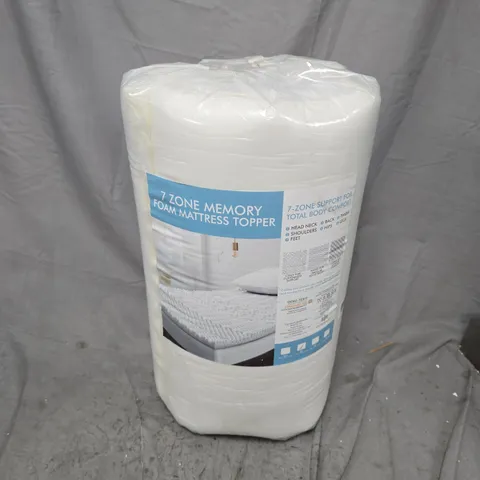 7 ZONE MEMORY FOAM MATTRESS TOPPER (135X190X4CM)