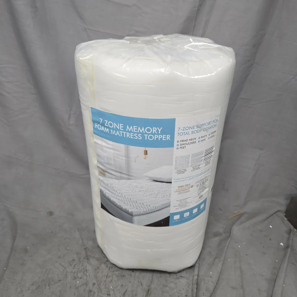 7 ZONE MEMORY FOAM MATTRESS TOPPER (135X190X4CM)