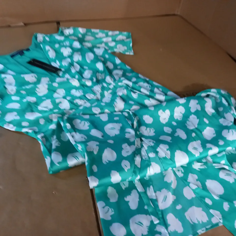FRENCH CONNECTION GREEN DRESS - UK 12