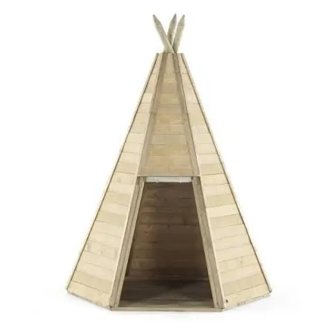 BOXED PLUM GREAT WOODEN TEEPEE HIDEAWAY (2 BOXES)