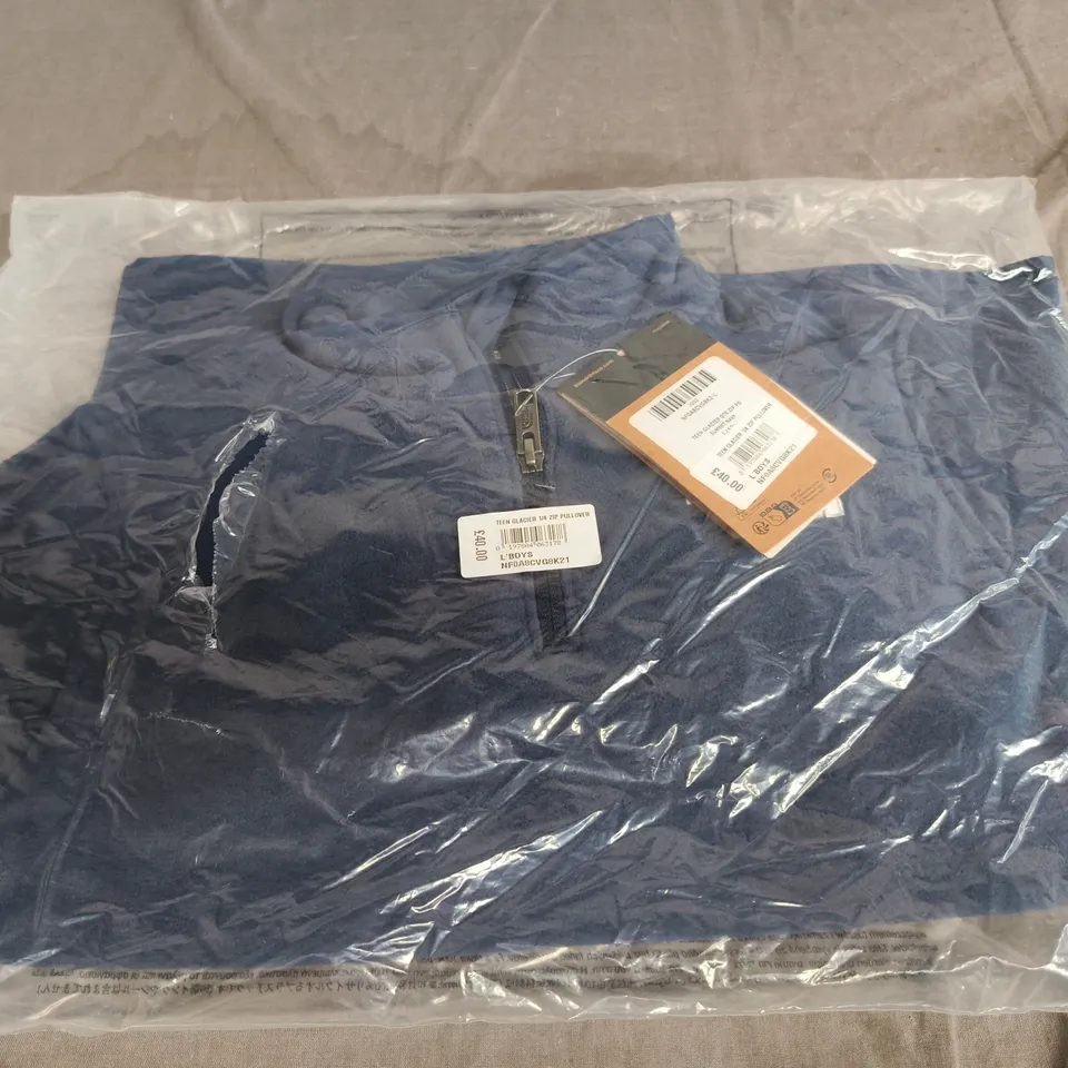 THE NORTH FACE TEEN GLACIER 14 ZIP PULLOVER – NAVY, UK SIZE 14