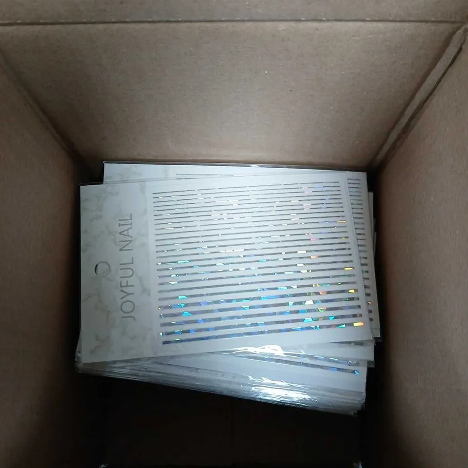 BOX OF APPROXIMATELY 100 JOYFUL NAILS NAIL STICKERS