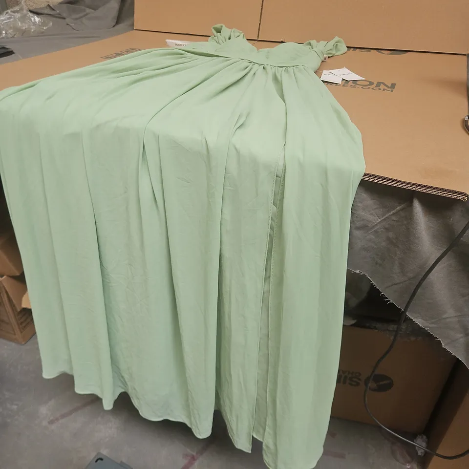 DUNTERY KATELYN SLEEVELESS DRESS IN GREEN