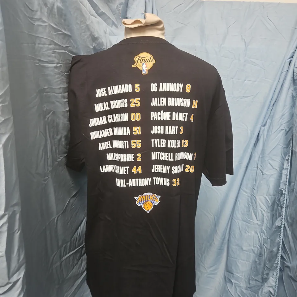 NIKE NBA FINALS TEE – BLACK COTTON T‑SHIRT (THE NIKE TEE), UK MEDIUM 