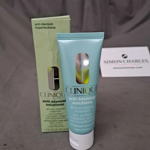 CLINIQUE ANTI-BLEMISH SOLUTIONS ALL OVER CLEANSING TREATMENT 50ML