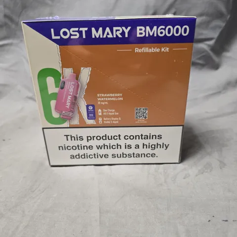 LOST MARY BM6000 REFILLABLE KIT – STRAWBERRY WATERMELON 20MG/ML - 5-PACK