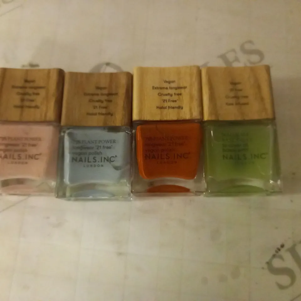 NAILS INC 4PC SET CONTINAING NAIL POLISH AND BASE COAT