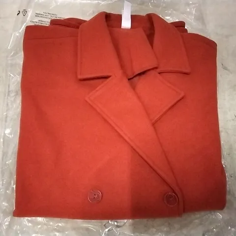 4 BOXES OF APPROXIMATELY 10 MARLA WYNNE DOUBLE BRASTED CAPE COAT RUSSET - SIZE MEDIUM