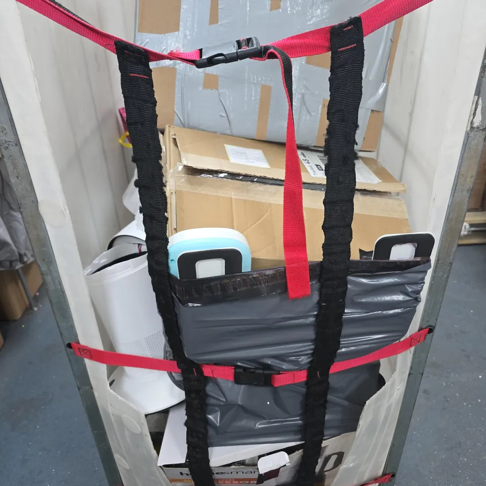 CAGE OF APPROXIMATELY 12 ASSORTED ITEMS TO INCLUDE: LEATHER COLLECTION SANDALS 