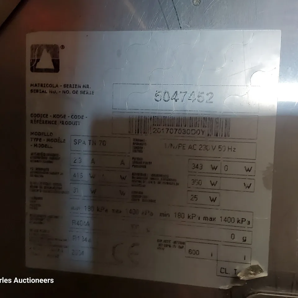 FOSTER TALL COMMERCIAL FRIDGE