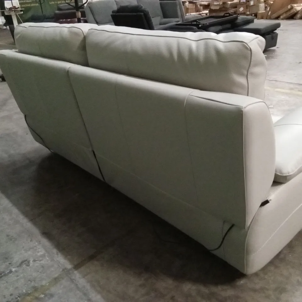 QUALITY DESIGNER ITALIAN MADE PATRIZIO 3 SEATER ELECTRIC RECLINER LEATHER SOFA