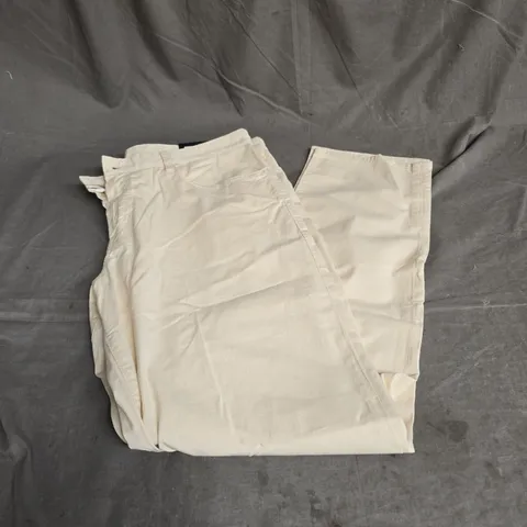 BOSS REGULAR FIT TROUSERS IN BEIGE SIZE W35 L32