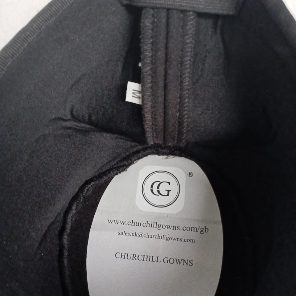 CHURCHILL GOWNS GRADUATION CAP (MORTARBOARD) – BLACK, SIZE M