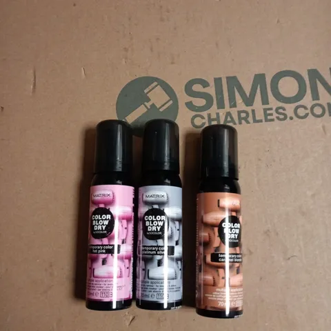 BOX OF APPROXIMATELY 20 ASSORTED MATRIX BLOW DRY TEMP COLOUR 