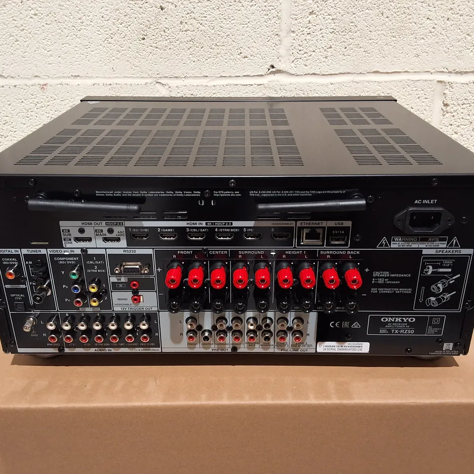 ONKYO 9.2 CHANNEL AV RECEIVER - TX-RZ50