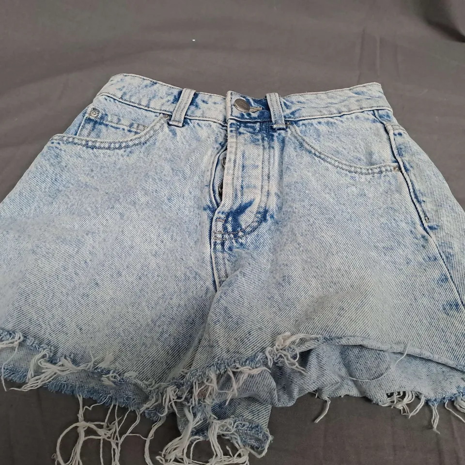 ZARA WASHED DENIM SHORT SHORTS - EUR 34