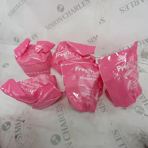 5 FRESHWIPES NO RINSE SHAMPOO SETS 